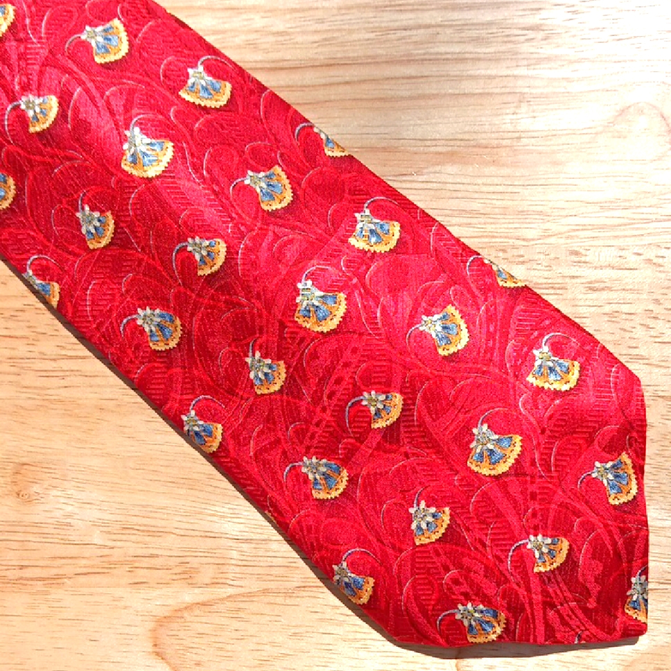 Robert Talbott Red Patterned *Print* Tie